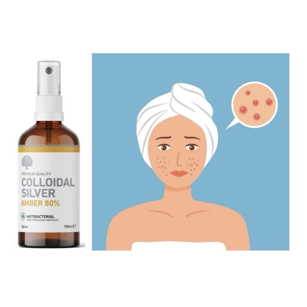 Amber 80% Colloidal Silver Solution Spray 100ml - Nature's Greatest Secret - Supplements - Eco Natural Products