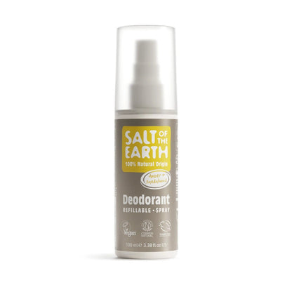 Amber and Sandalwood Deodorant Spray 100g - Salt Of the Earth - Deodorants - Eco Natural Products