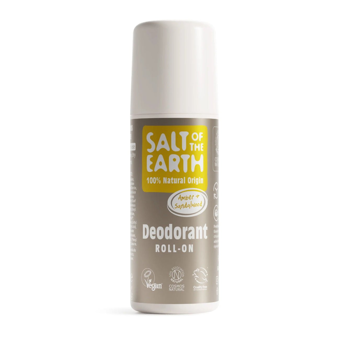 Amber and Sandalwood Roll - On Deodorant 75g - Salt Of the Earth - Deodorants - Eco Natural Products