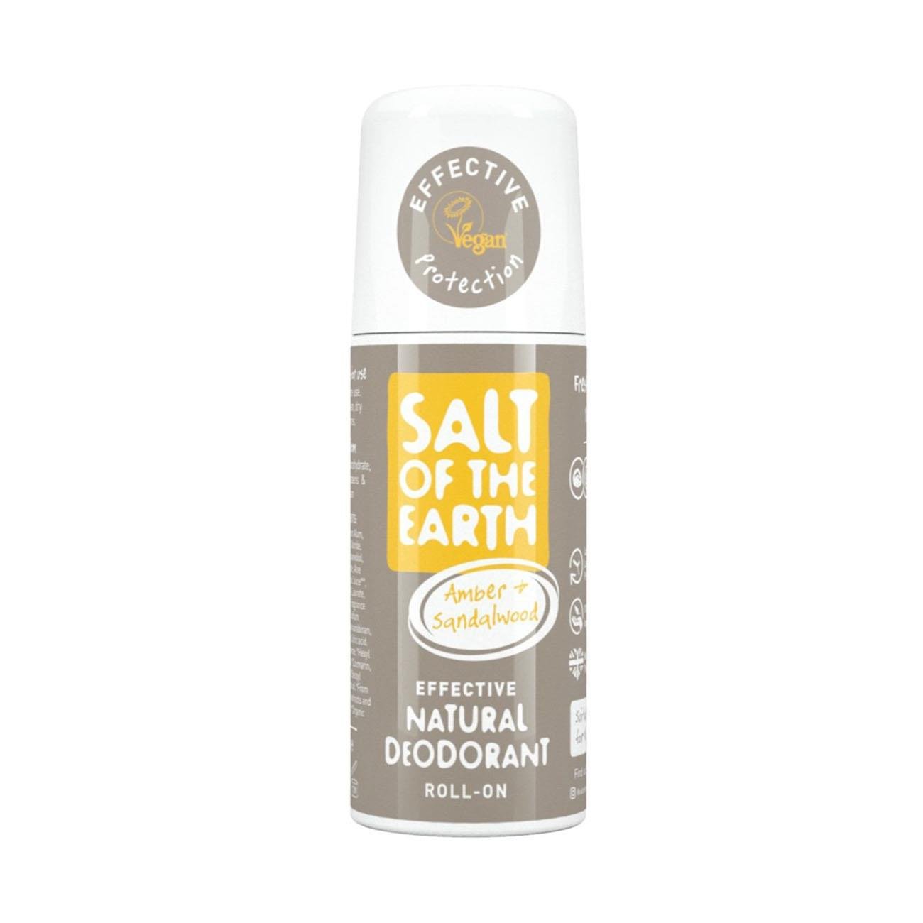 Amber and Sandalwood Roll - On Deodorant 75g - Eco Natural Products - Salt Of the Earth - Deodorant