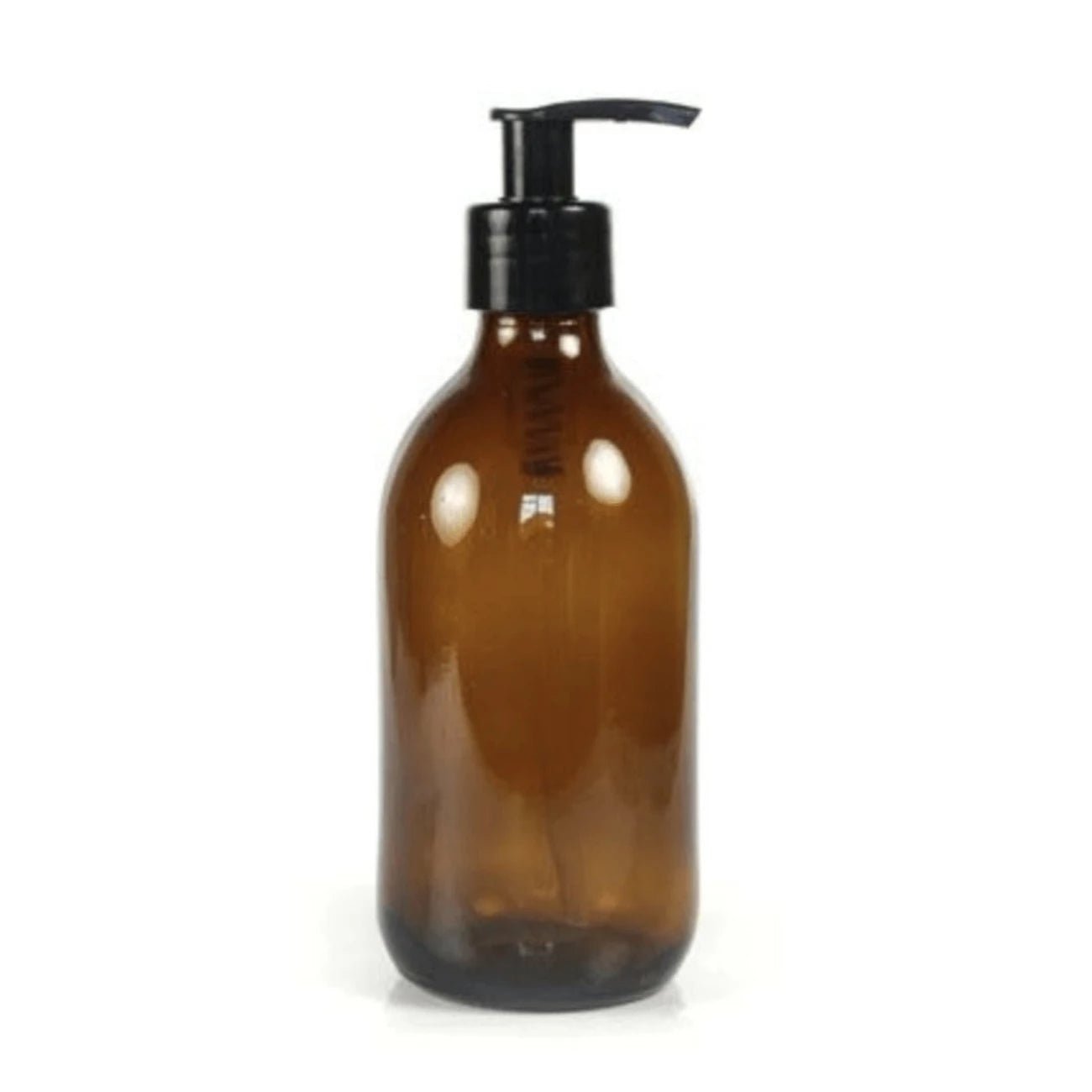 Amber Glass Pump Bottle 250ml - Eco Natural Products - Acala - Storage & Organization