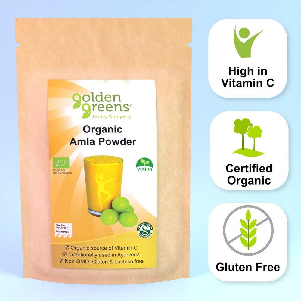 Amla Fruit Powder 200g - Golden Greens Organic - Botanical & Food Supplements - Eco Natural Products