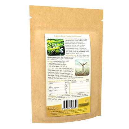 Amla Fruit Powder 200g - Golden Greens Organic - Botanical & Food Supplements - Eco Natural Products