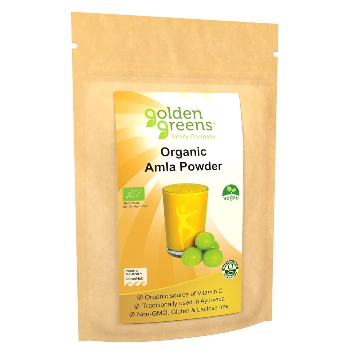 Amla Fruit Powder 200g - Golden Greens Organic - Botanical & Food Supplements - Eco Natural Products