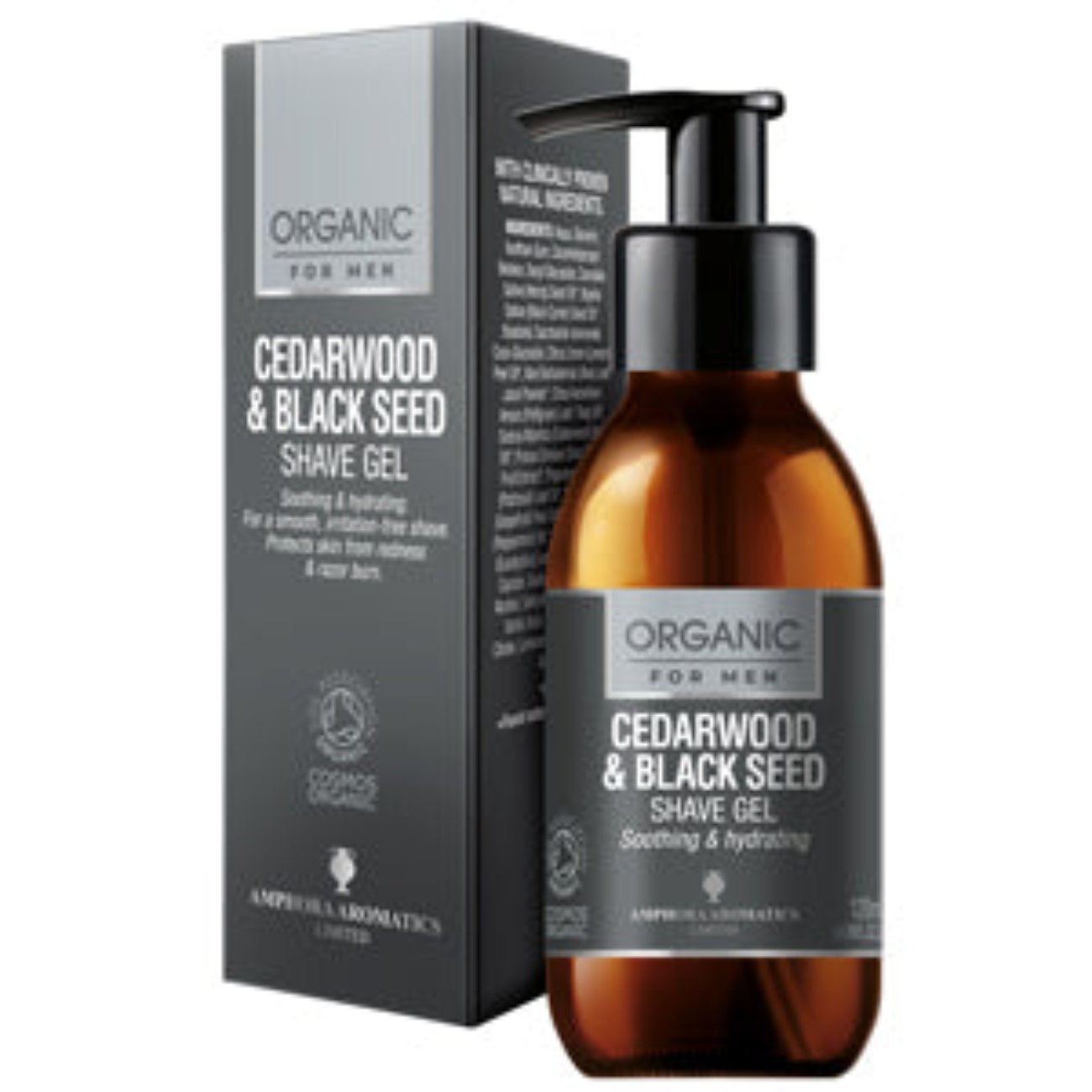 Organic Soothing Shave Gel Cedarwood & Black Seed 120ml