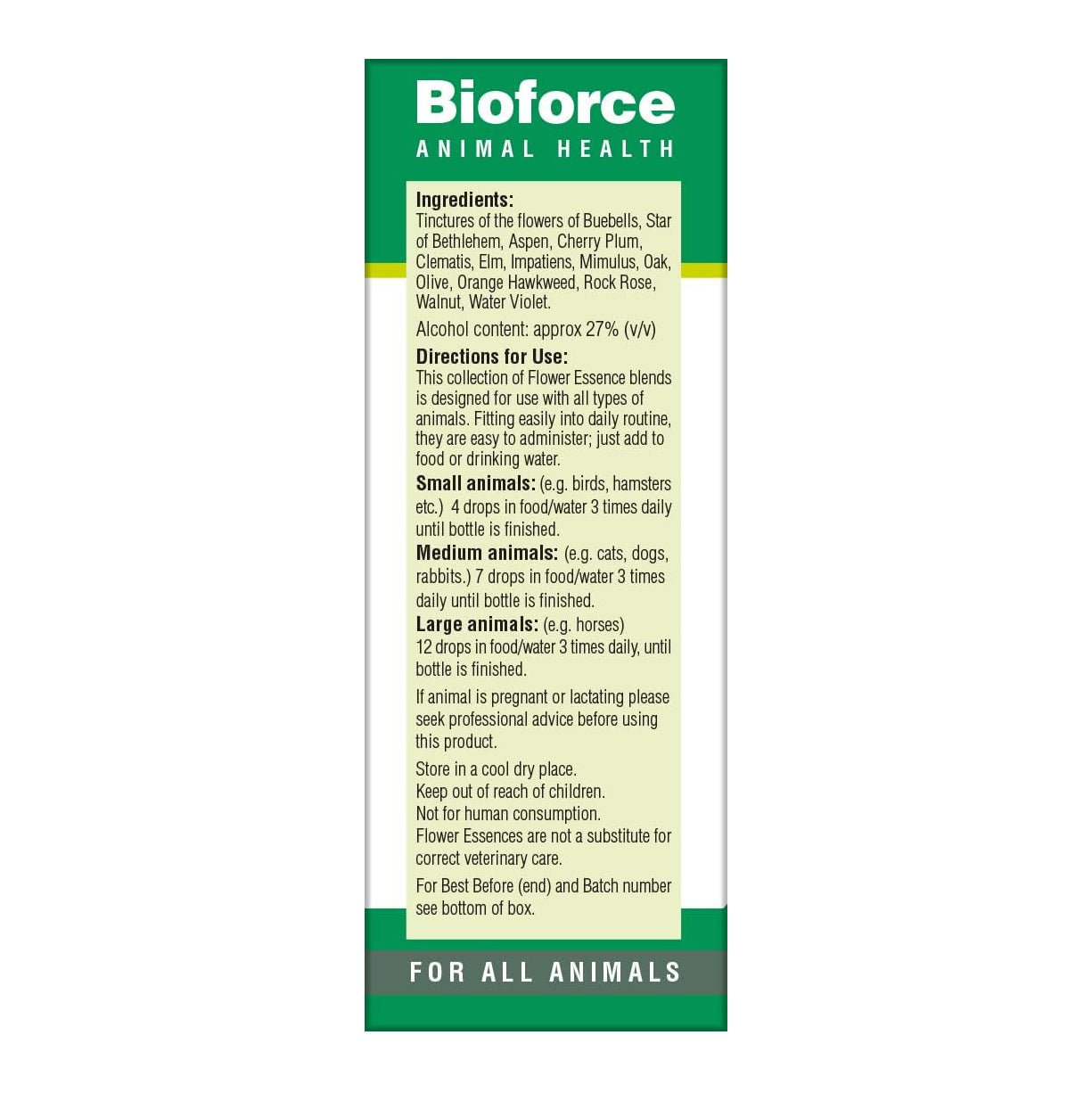 Animal Essence Emergency 30ml - Eco Natural Products - BioForce - Animal Essence