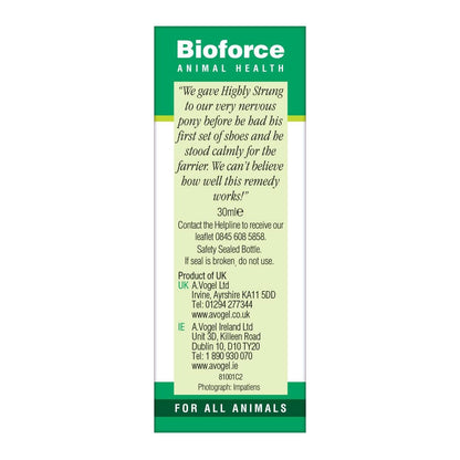 Animal Essence Highly Strung 30ml - BioForce - Animal Essence - Eco Natural Products