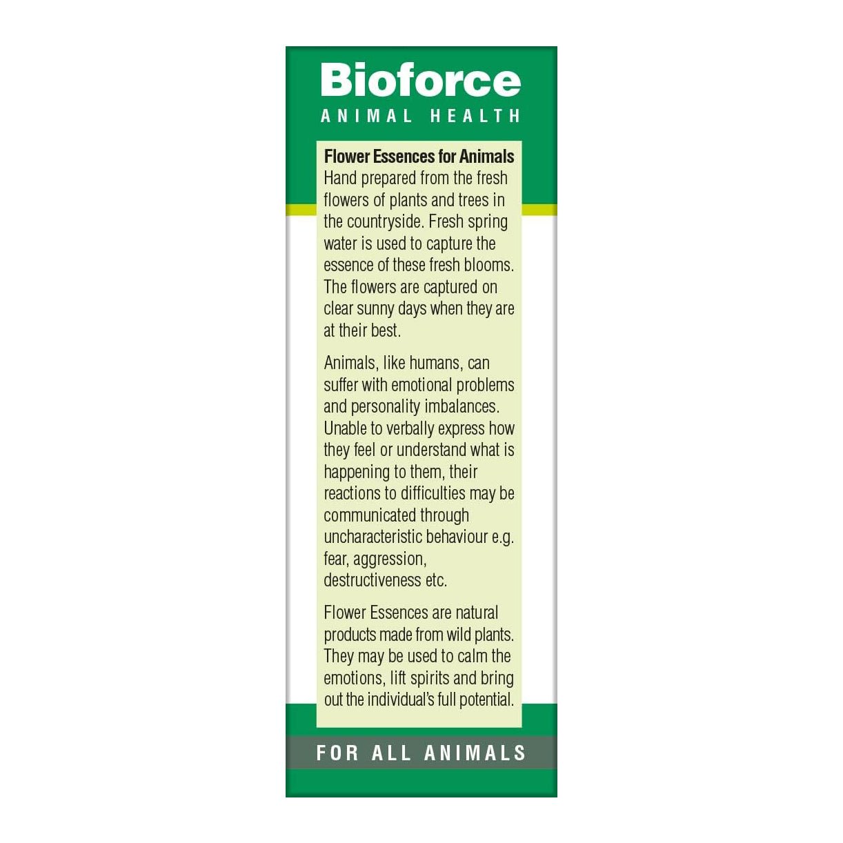 Animal Essence Highly Strung 30ml - Eco Natural Products - BioForce - Animal Essence