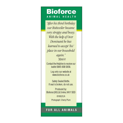 Animal Essence Over Dominant 30ml - BioForce - Animal Essence - Eco Natural Products