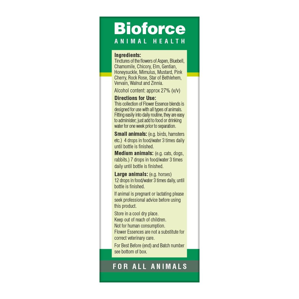 Animal Essence Separation 30ml - Eco Natural Products - BioForce - Animal Essence