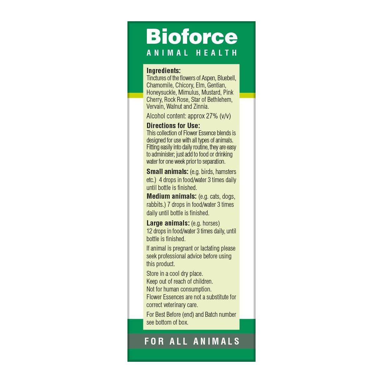 Animal Essence Separation 30ml - BioForce - Animal Essence - Eco Natural Products