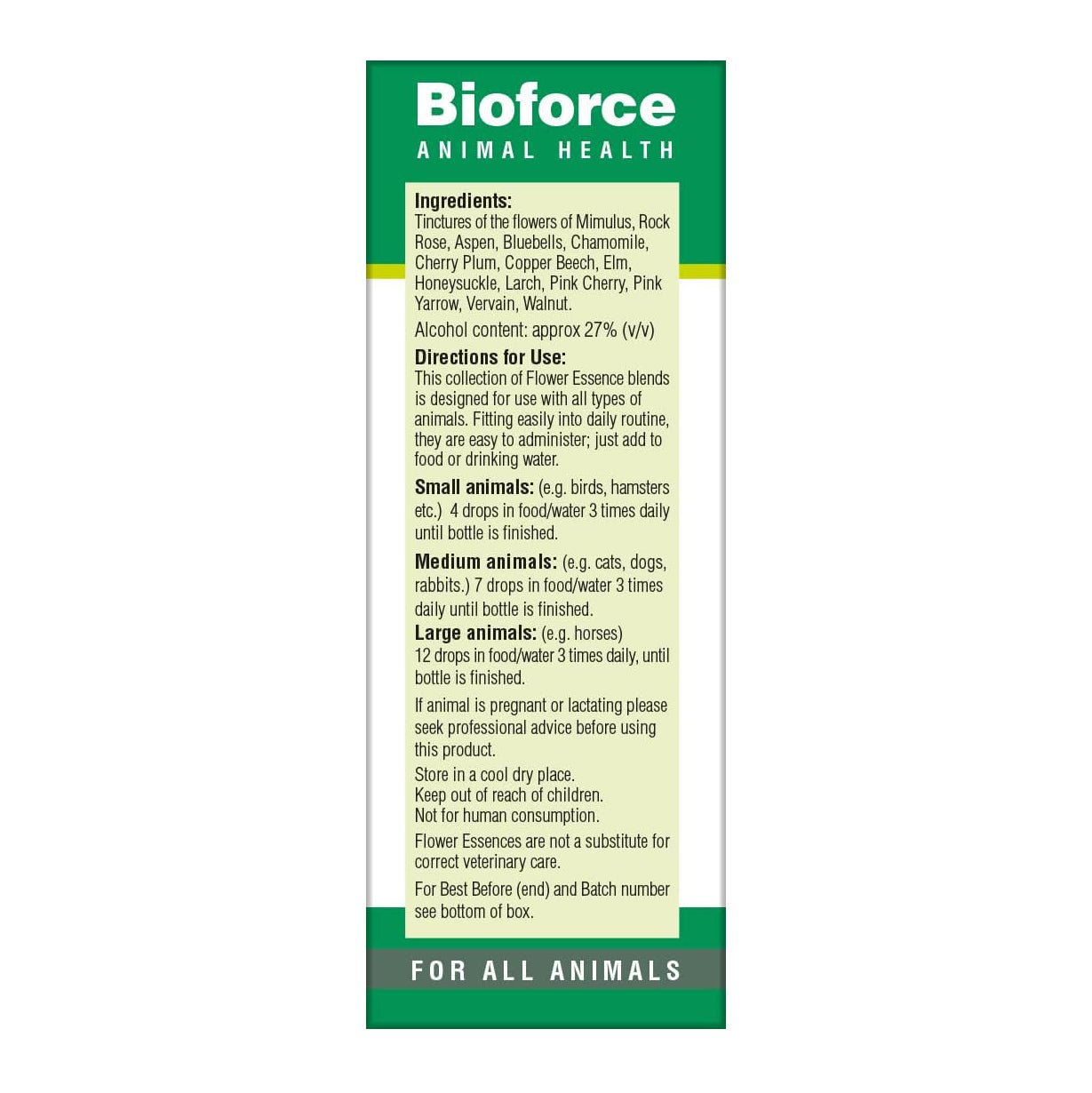 Animal Essence Timid 30ml - BioForce - Animal Essence - Eco Natural Products