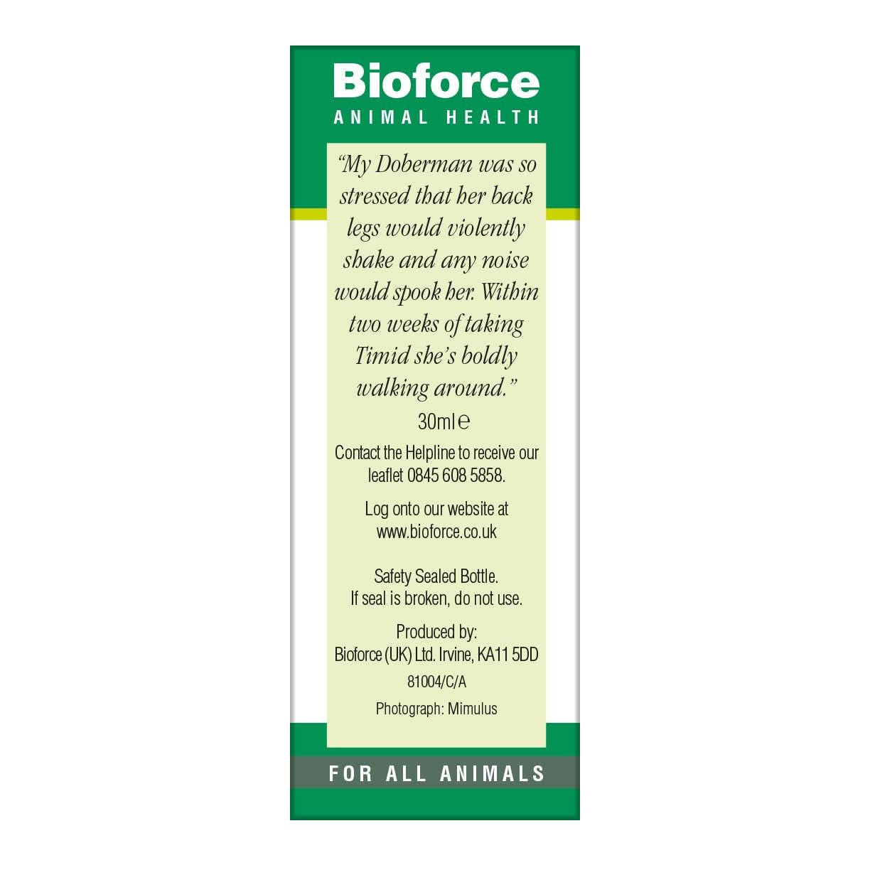 Animal Essence Timid 30ml - Eco Natural Products - BioForce - Animal Essence