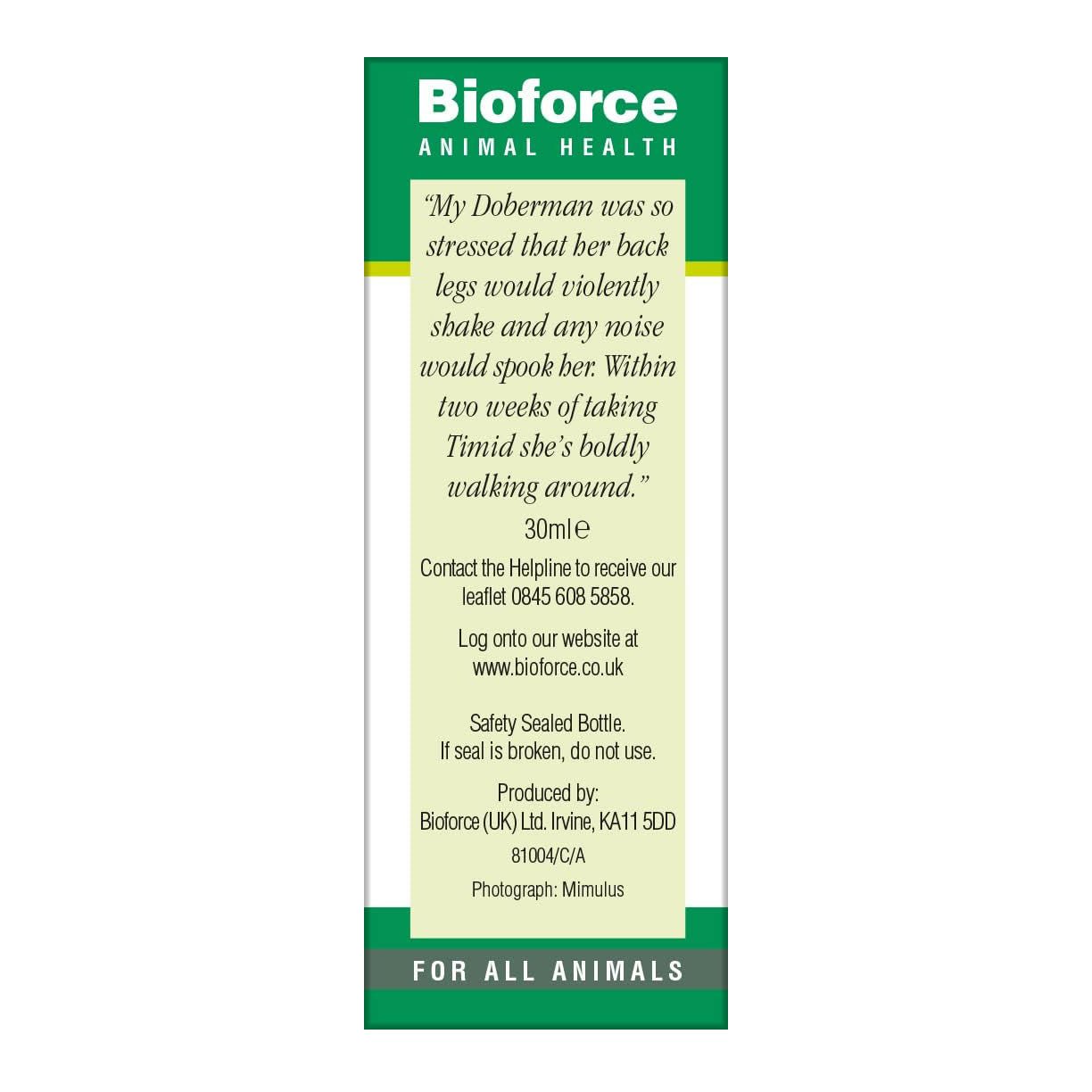 Animal Essence Timid 30ml - BioForce - Animal Essence - Eco Natural Products