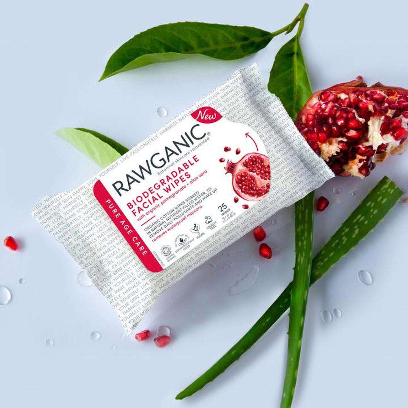 Anti - Ageing Organic Facial Wipes - Eco Natural Products - Rawganic - Face Wipes