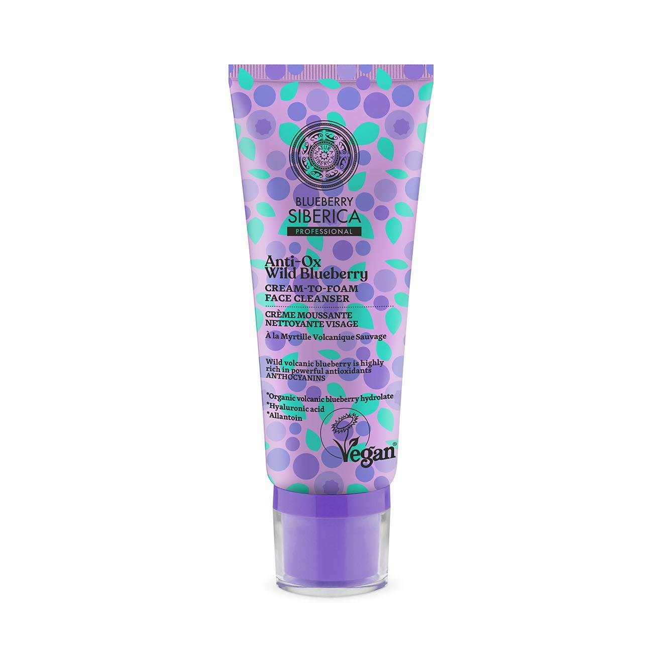 Anti - OX Wild Blueberry Cream Face Cleanser 100 ml - Natura Siberica - Face Cleanser - Natura Siberica