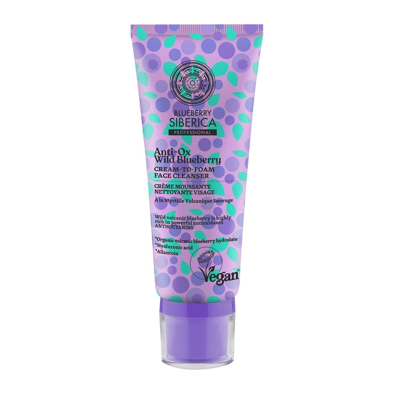 Anti - OX Wild Blueberry Cream Face Cleanser 100ml - Eco Natural Products - Natura Siberica - Face Cleanser