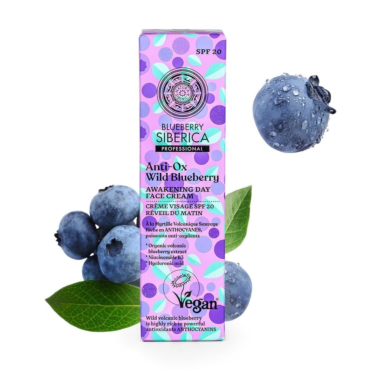 Anti - OX Wild Blueberry Day Face Cream SPF20 50ml - Natura Siberica - Face cream - Eco Natural Products