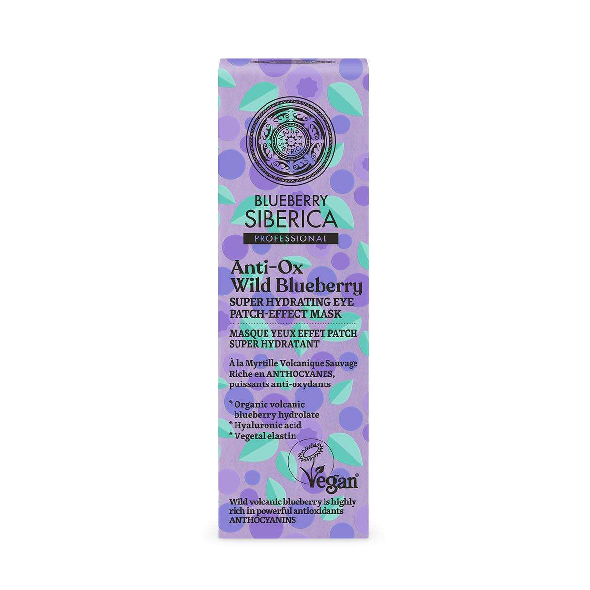 Anti - OX Wild Blueberry Eye Patch - effect Mask 30ml - Natura Siberica - face mask - Eco Natural Products