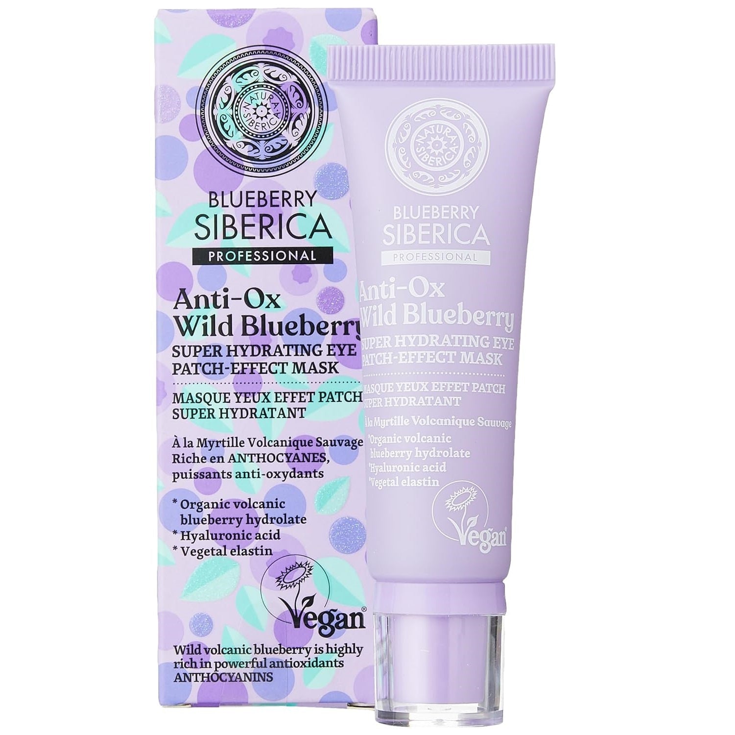 Anti - OX Wild Blueberry Eye Patch - effect Mask 30ml - Eco Natural Products - Natura Siberica - face mask