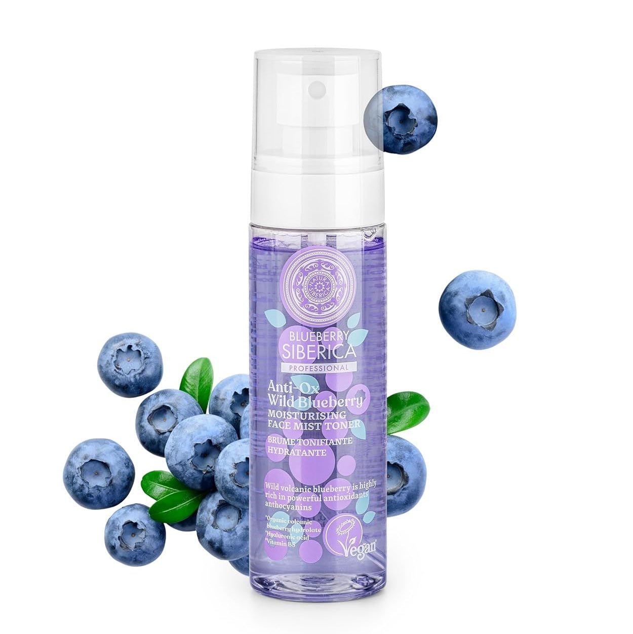 Anti - OX Wild Blueberry Face Mist Toner 100ml - Eco Natural Products - Natura Siberica - Face toner