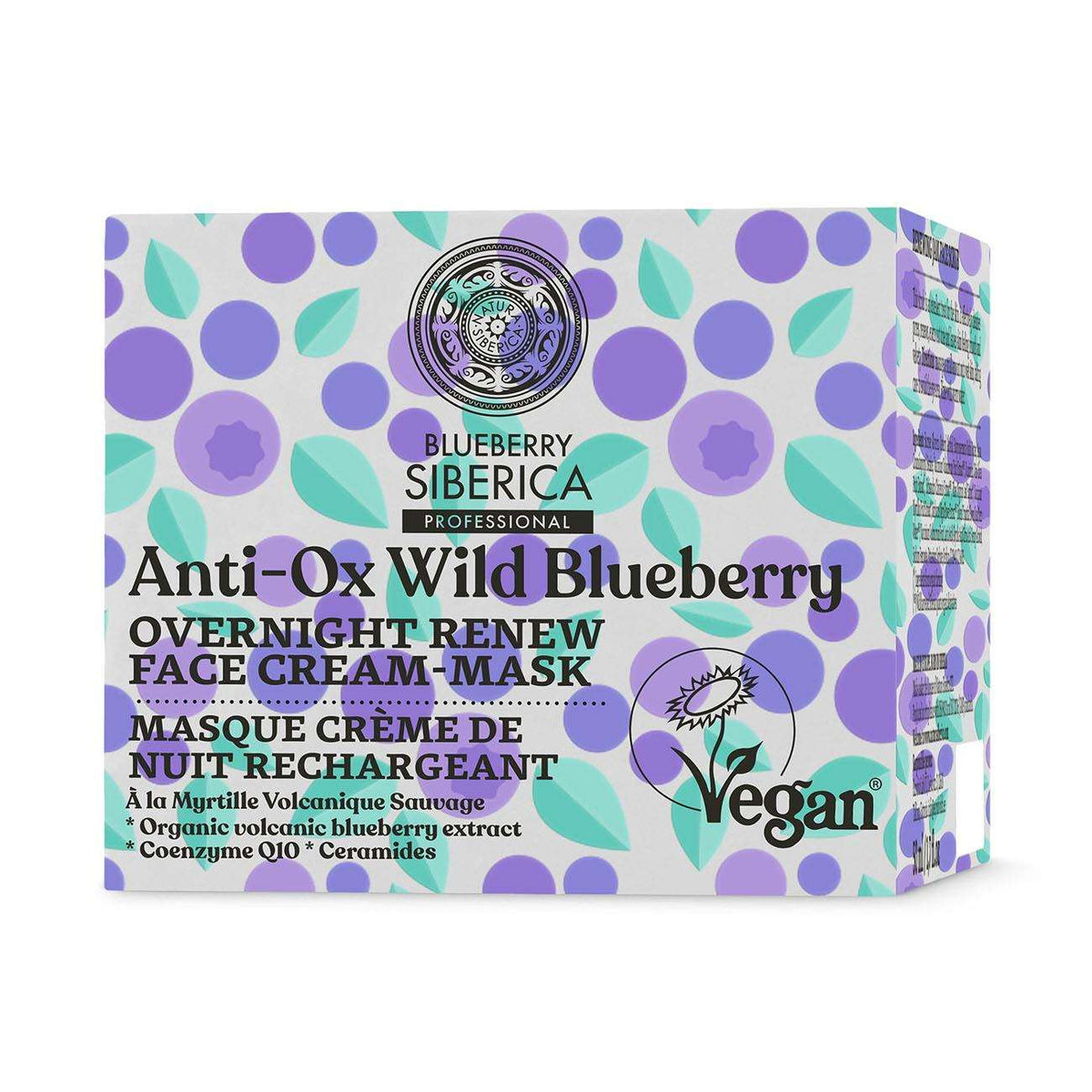 Anti - OX Wild Blueberry Overnight Face Mask 50ml - Natura Siberica - Face mask - Eco Natural Products