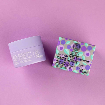 Anti - OX Wild Blueberry Overnight Face Mask 50ml - Natura Siberica - Face mask - Eco Natural Products