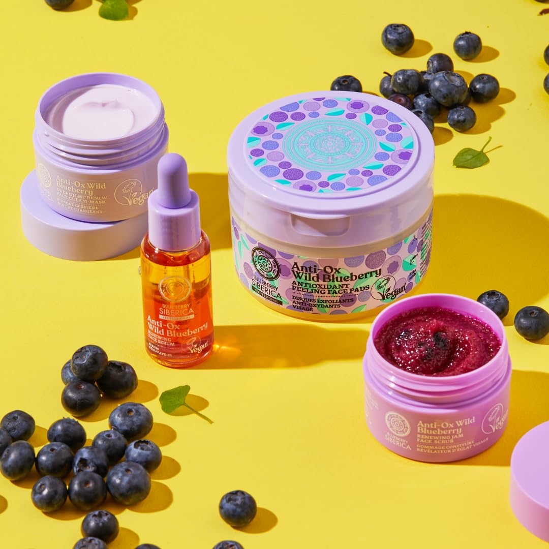 Anti - OX Wild Blueberry Overnight Face Mask 50ml - Natura Siberica - Face mask - Eco Natural Products