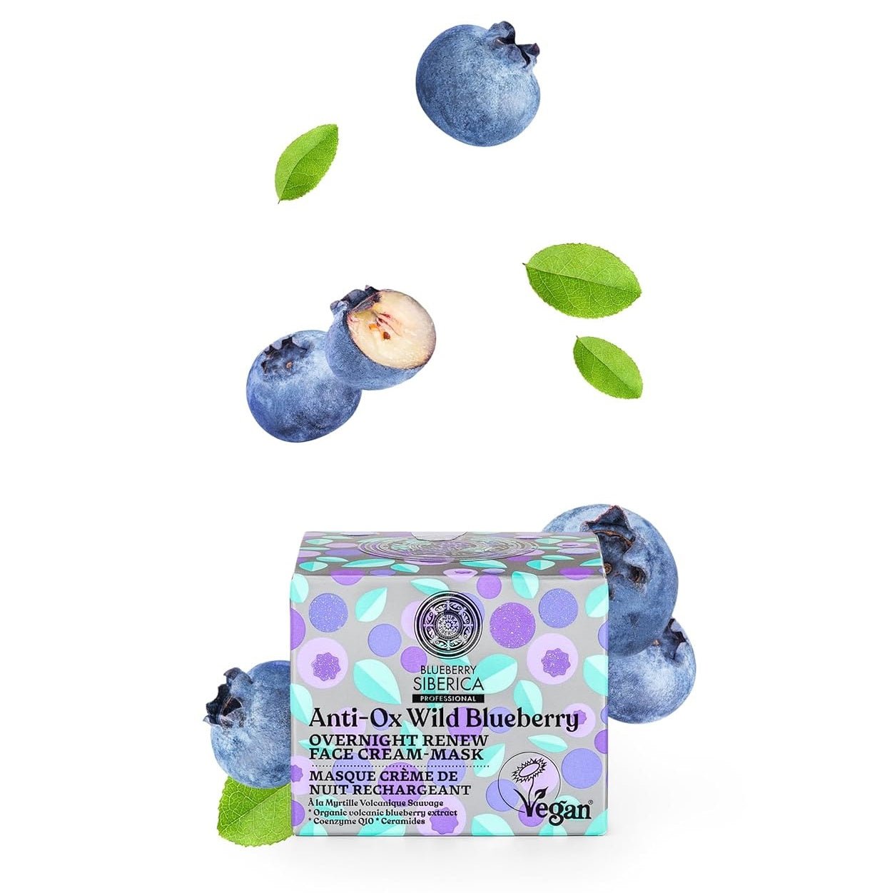 Anti - OX Wild Blueberry Overnight Face Mask 50ml - Natura Siberica - Face mask - Eco Natural Products