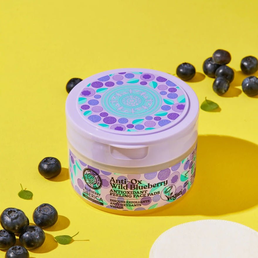 Anti - OX Wild Blueberry Peeling Face Pads 20 pcs - Natura Siberica - Face pads - Eco Natural Products