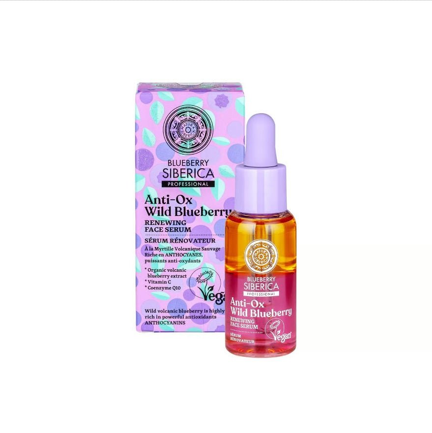 Anti - OX Wild Blueberry Renewing Face Serum 30ml - Natura Siberica - Face Serum - Eco Natural Products
