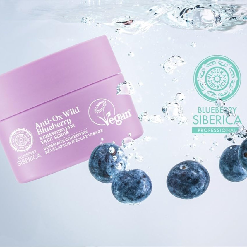 Anti - OX Wild Blueberry Renewing Jam Face Scrub 50ml - Natura Siberica - Face scrub - Eco Natural Products