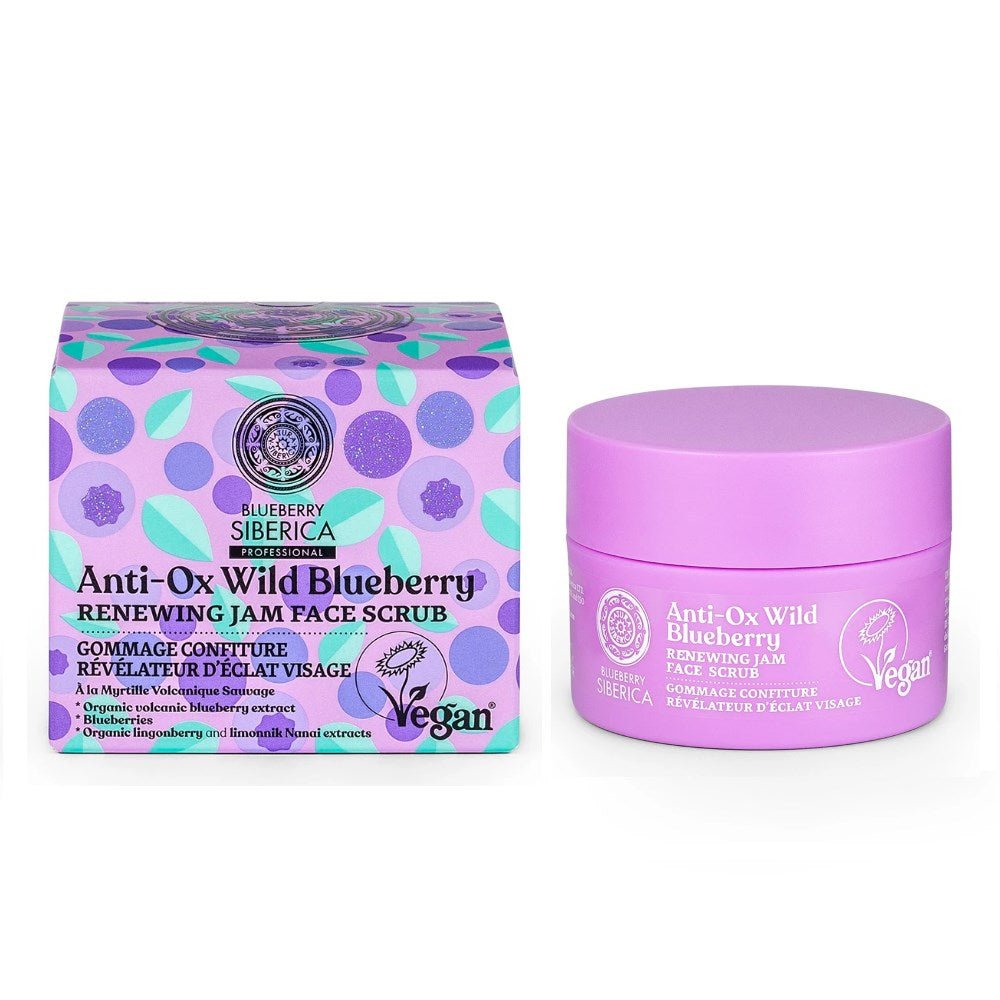 Anti - OX Wild Blueberry Renewing Jam Face Scrub 50ml - Natura Siberica - Face scrub - Eco Natural Products