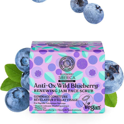 Anti - OX Wild Blueberry Renewing Jam Face Scrub 50ml - Natura Siberica - Face scrub - Eco Natural Products