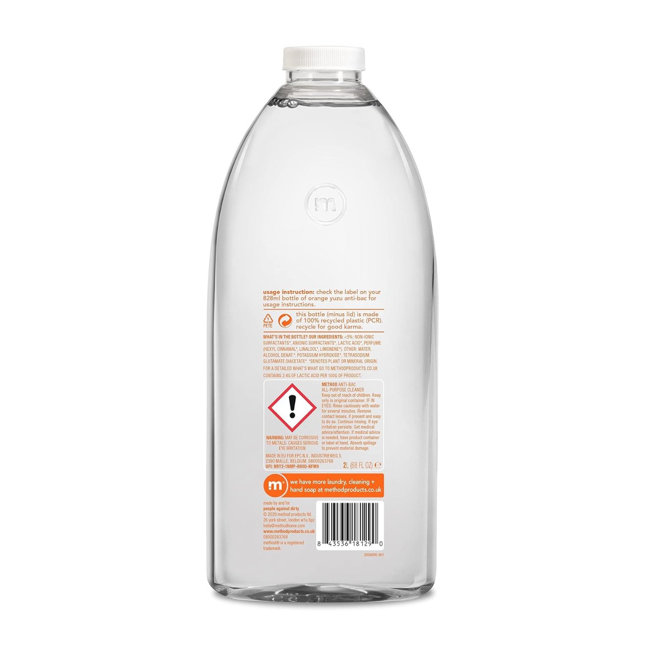 Antibac Orange Yuzu Refill 2000ml [BLACK FRIDAY] - Eco Natural Products - Method - All Purpose Cleaner