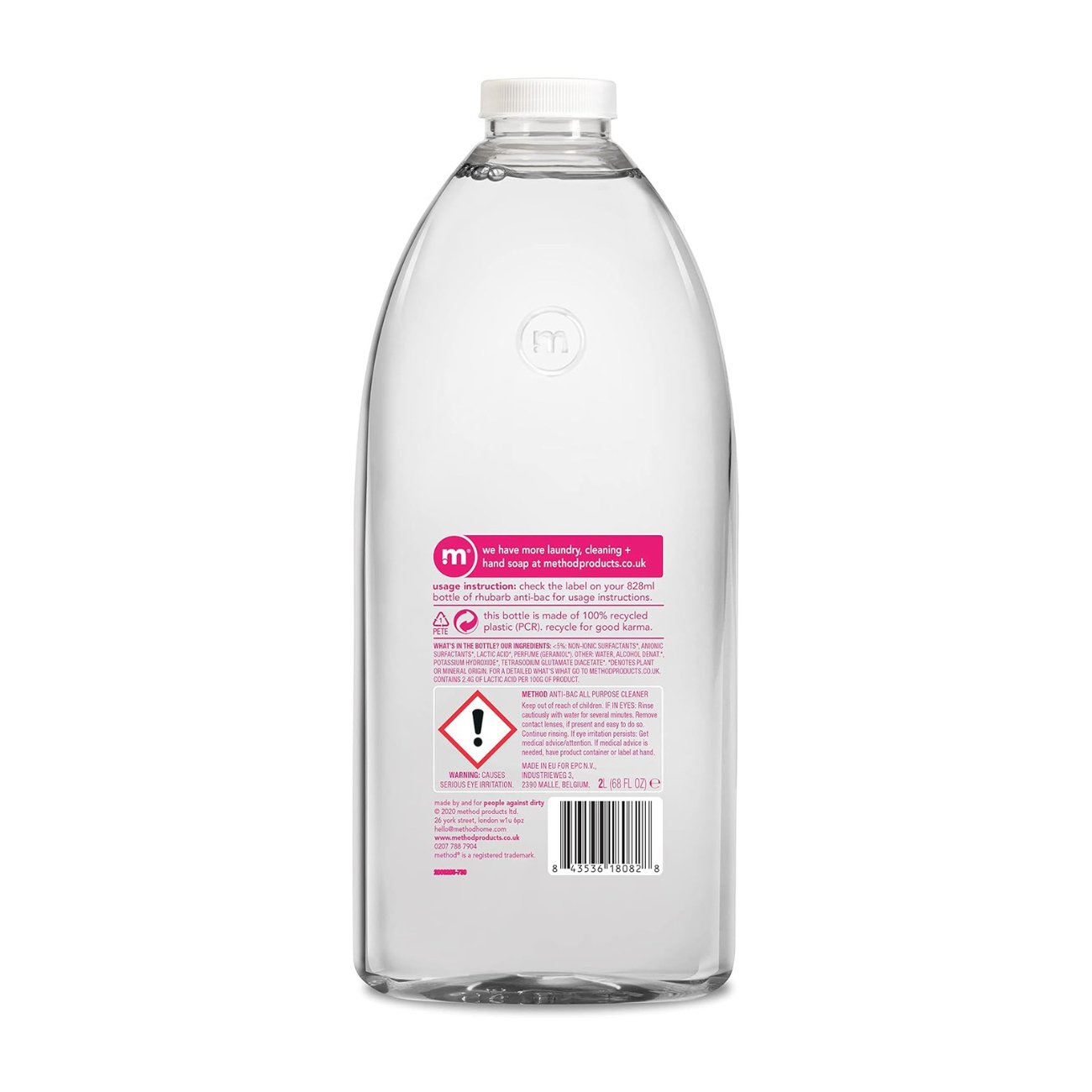Antibac Rhubarb Refill 2000ml - Method - All Purpose Cleaner - Eco Natural Products
