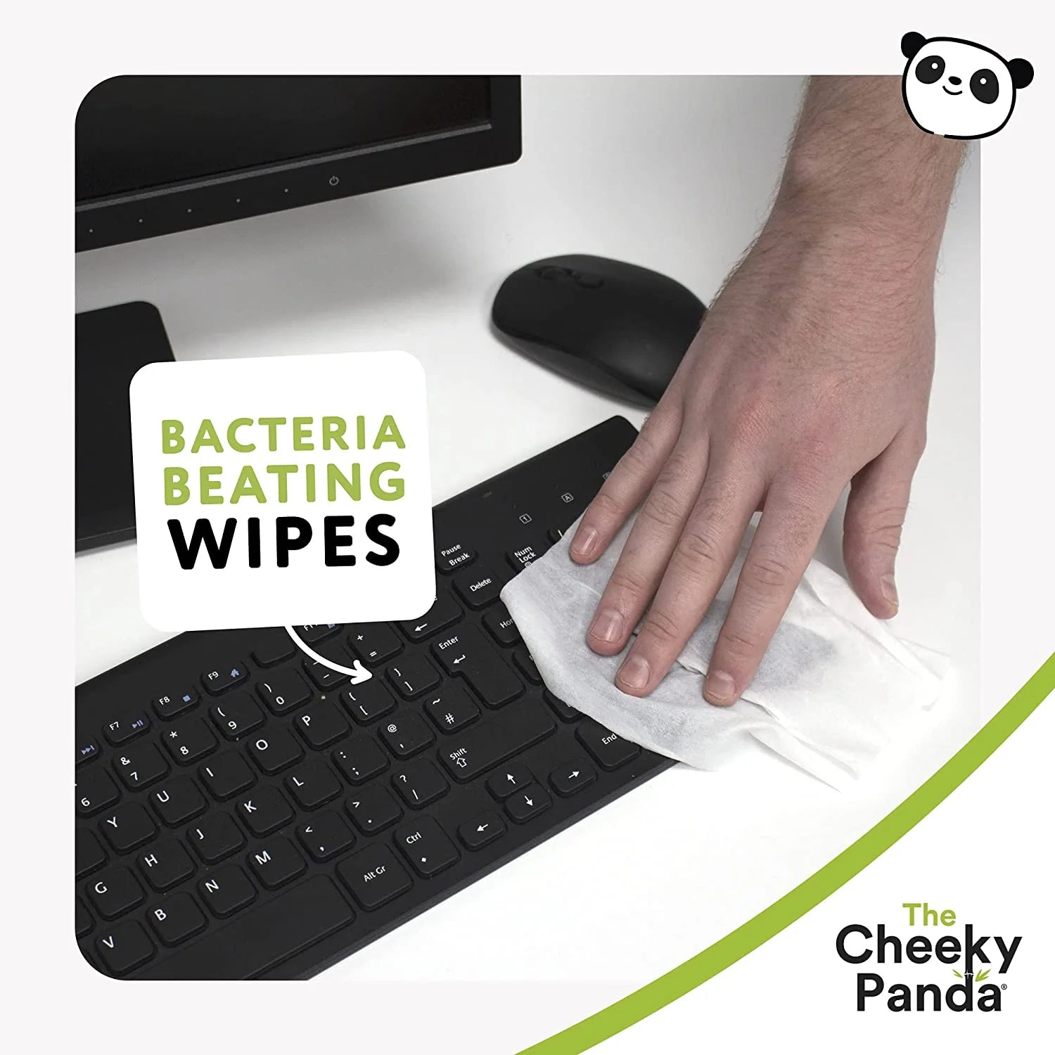 Antibacterial Multi Surface Wipes 100wipes - Eco Natural Products - Cheeky Panda - Hand Sanitizers & Wipes