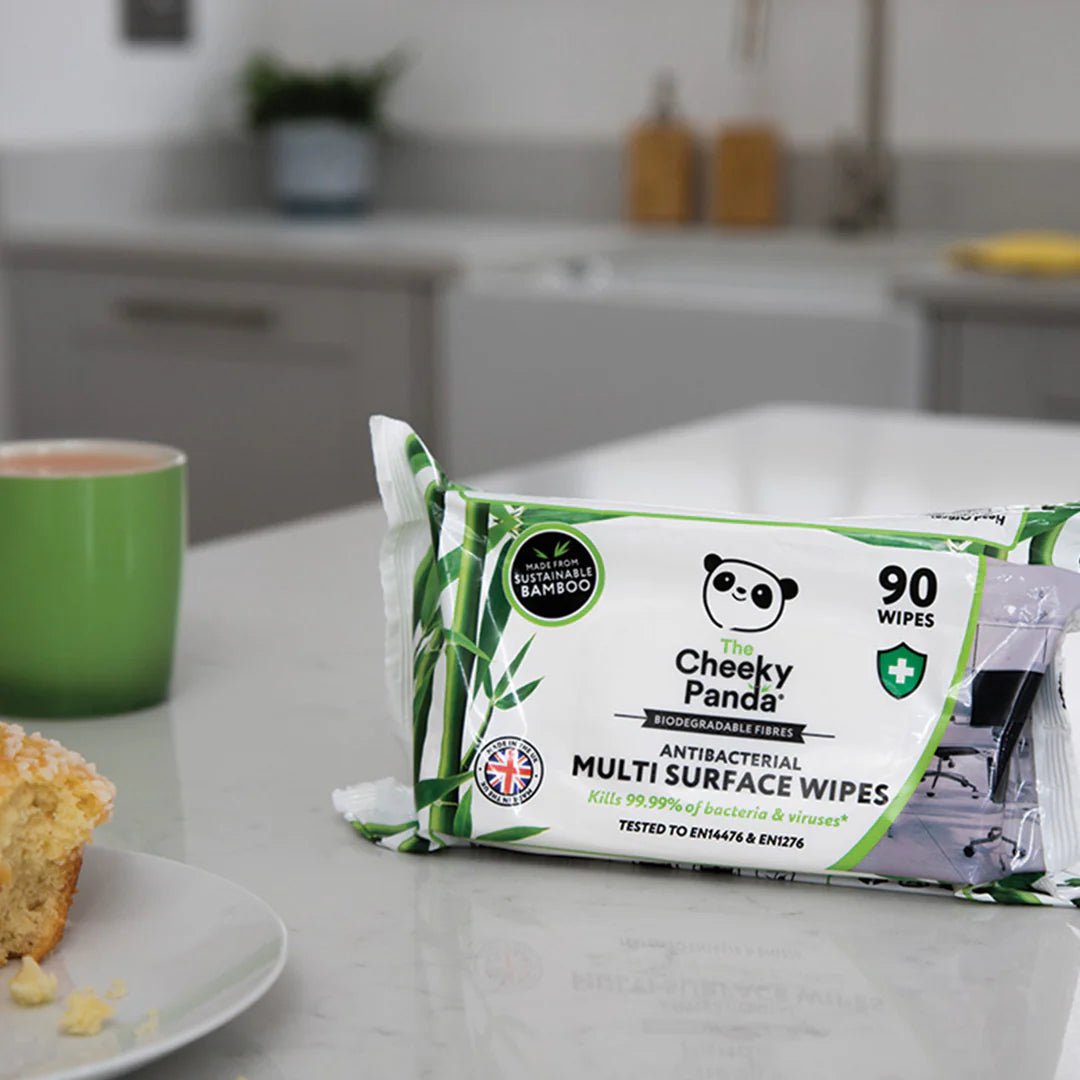 Antibacterial Multi Surface Wipes 90 Wipes - Cheeky Panda - Hand Sanitizers & Wipes - Cheeky Panda