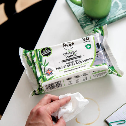 Antibacterial Multi Surface Wipes 90 Wipes - Cheeky Panda - Hand Sanitizers & Wipes - Cheeky Panda