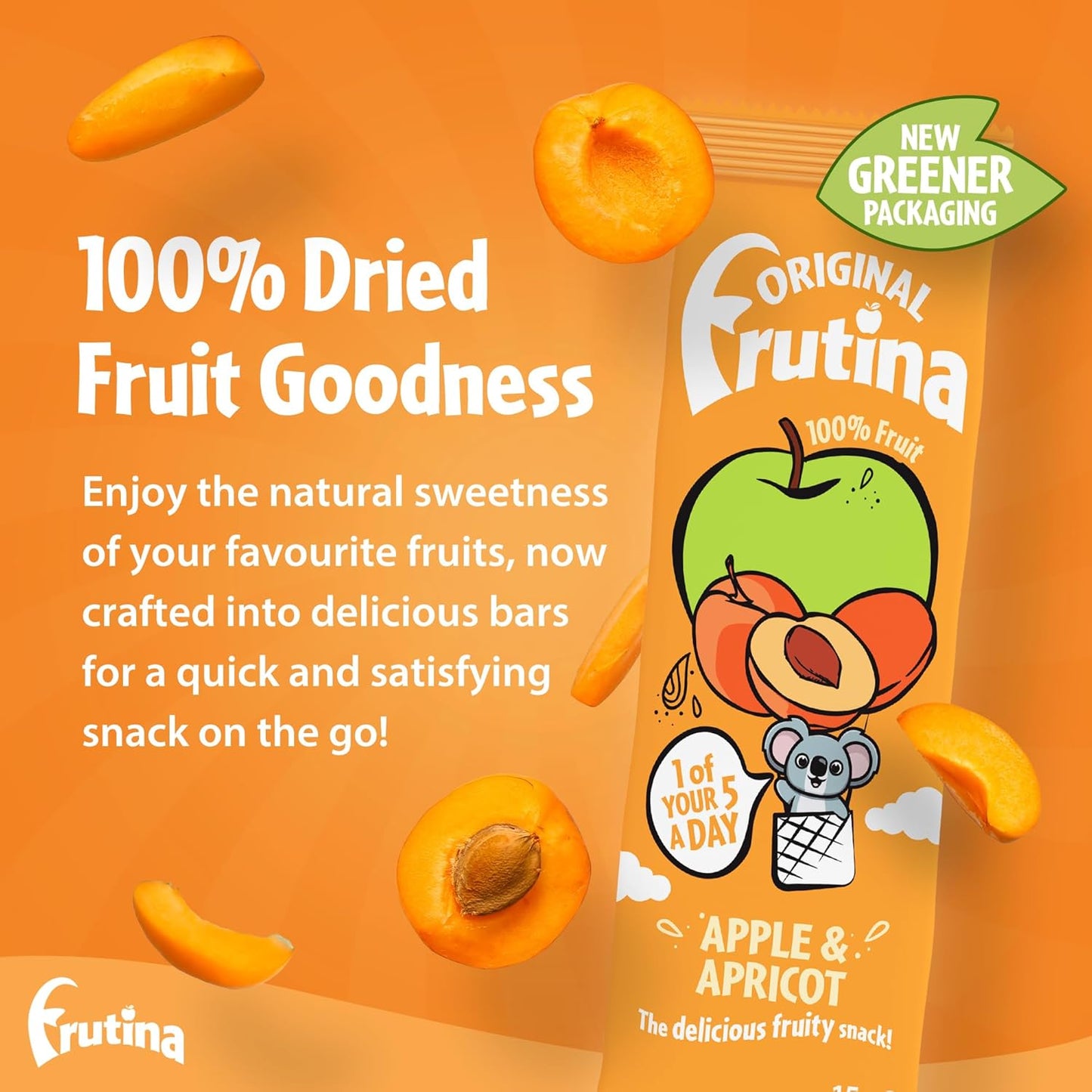 Apple & Apricot Real Fruit Snack 15g - Frutina - Fruit snack - Eco Natural Products