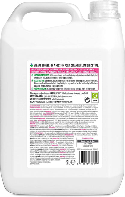 Apple Blossom & Almond Fabric Softener 100washes 5L - Ecover - Fabric Softener - Eco Natural Products