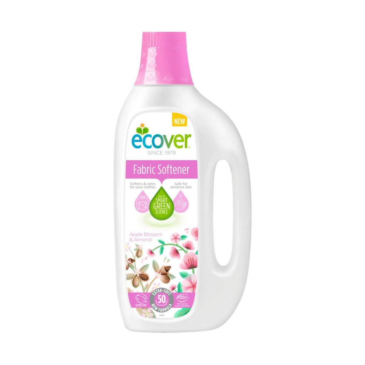 Apple Blossom & Almond Fabric Softener 50 Washes 1.5L - Ecover - Fabric Softener - Eco Natural Products