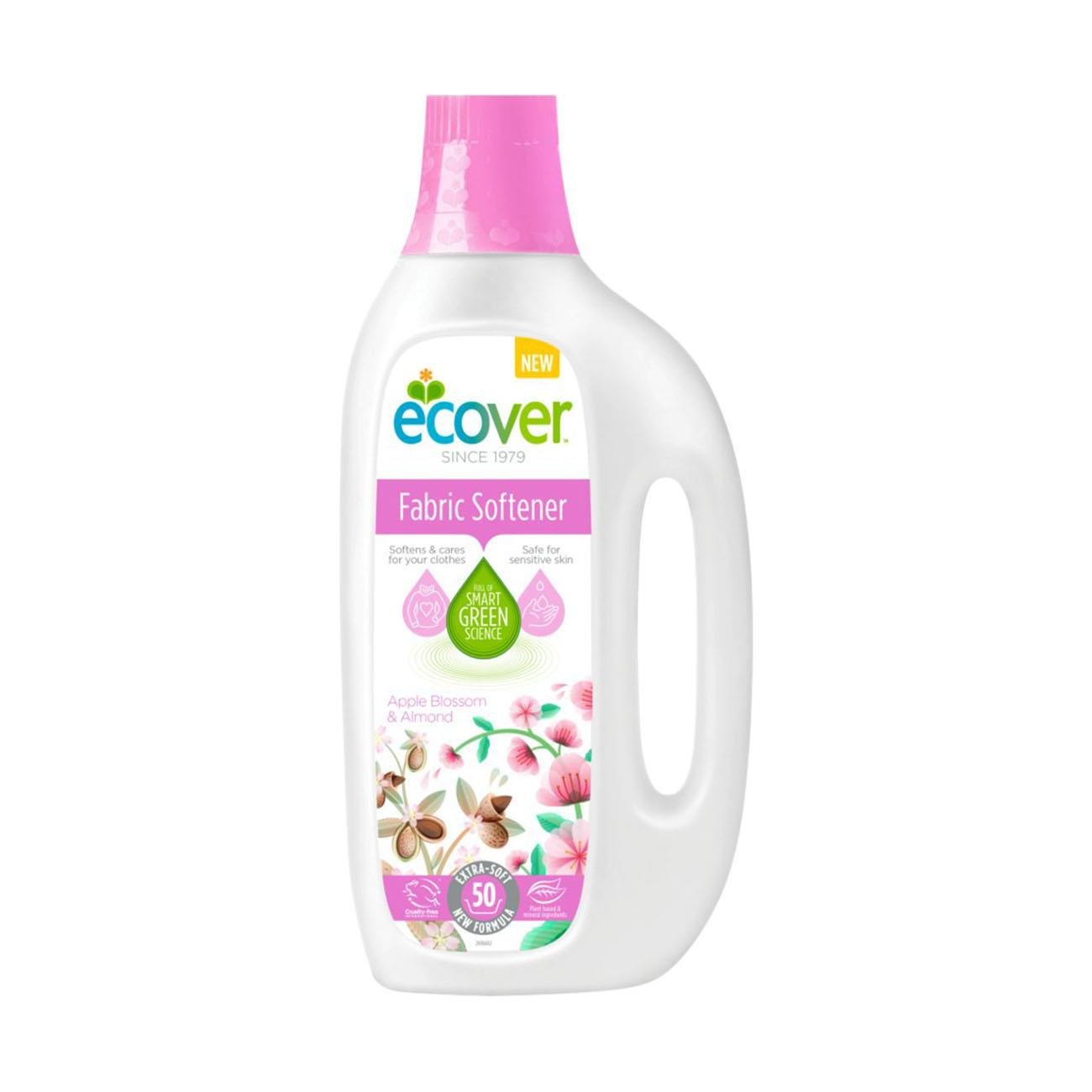 Apple Blossom & Almond Fabric Softener 50 Washes 1.5L - Ecover - Fabric Softener - Eco Natural Products