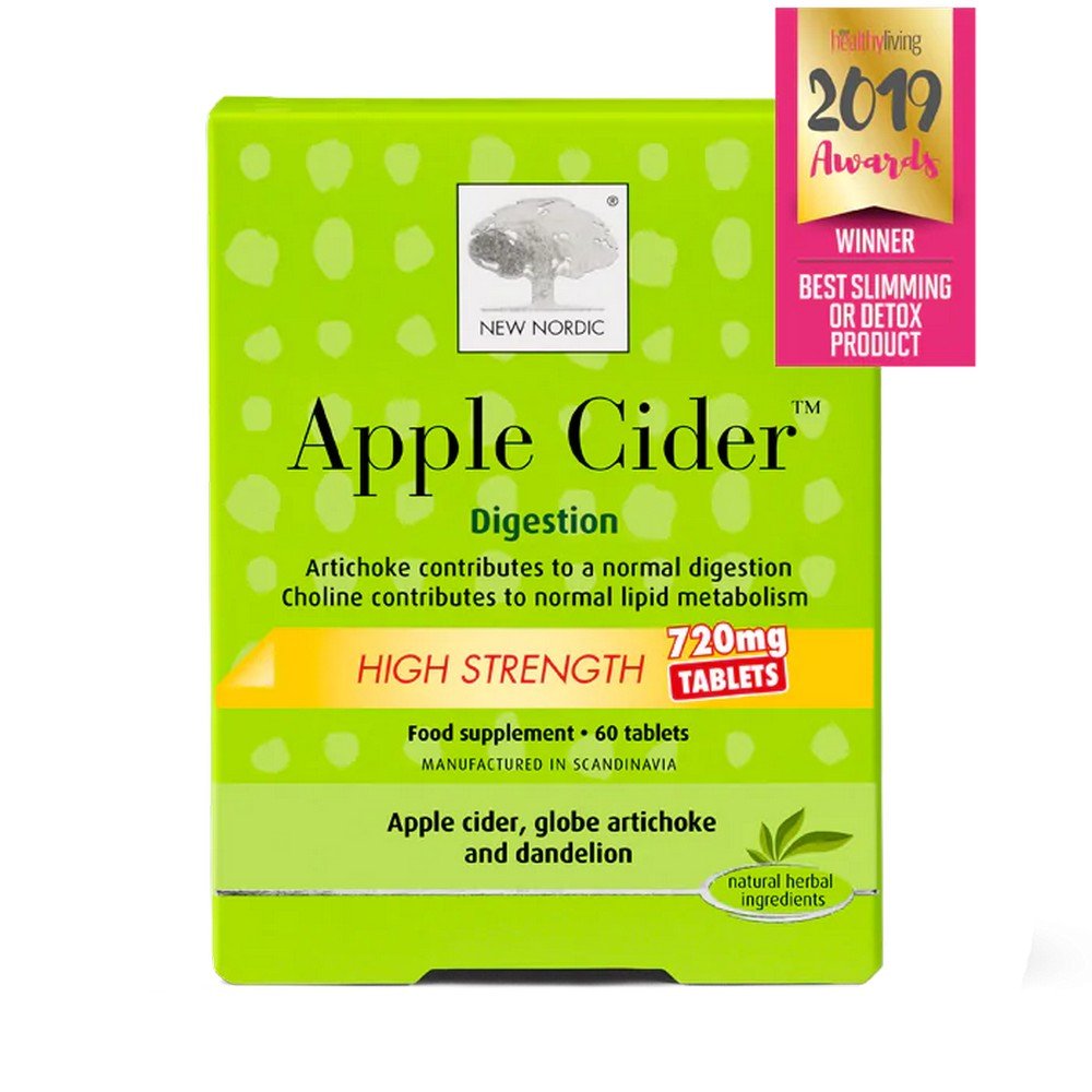 Apple Cider High Strength 60 Tablets - New Nordic - Food Supplement - Eco Natural Products