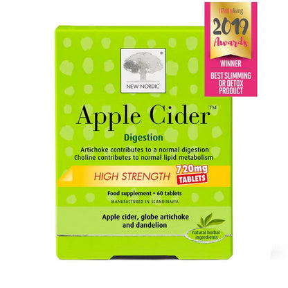 Apple Cider High Strength 60 Tablets - New Nordic - Food Supplement - Eco Natural Products