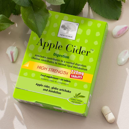 Apple Cider High Strength 60 Tablets - New Nordic - Food Supplement - Eco Natural Products