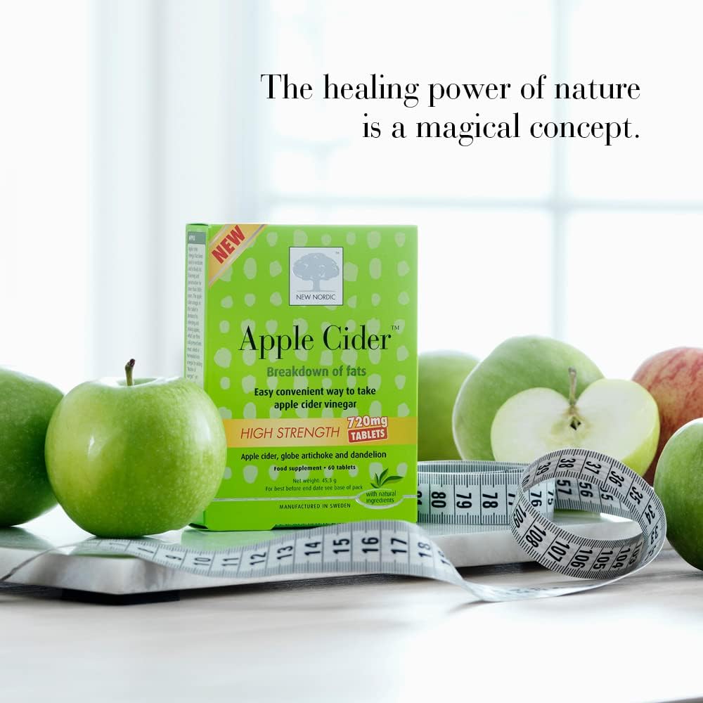 Apple Cider High Strength 60 Tablets - New Nordic - Food Supplement - Eco Natural Products