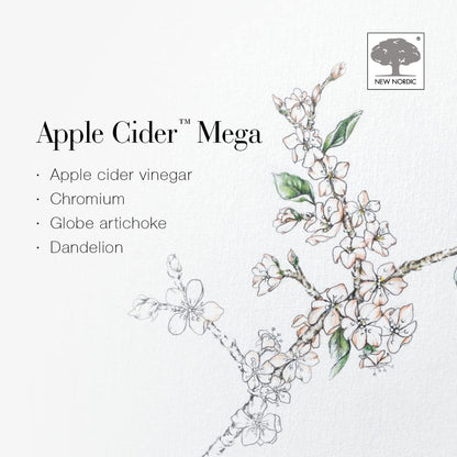 Apple Cider Mega Strength 30 Tablets - New Nordic - Food supplements - Eco Natural Products