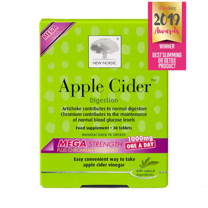 Apple Cider Mega Strength 30 Tablets - New Nordic - Food supplements - Eco Natural Products