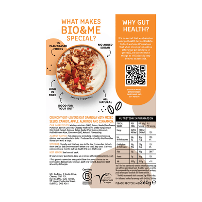 Apple & Cinnamon Granola 360g - Bio&Me - Cereal & Granola - Bio&Me